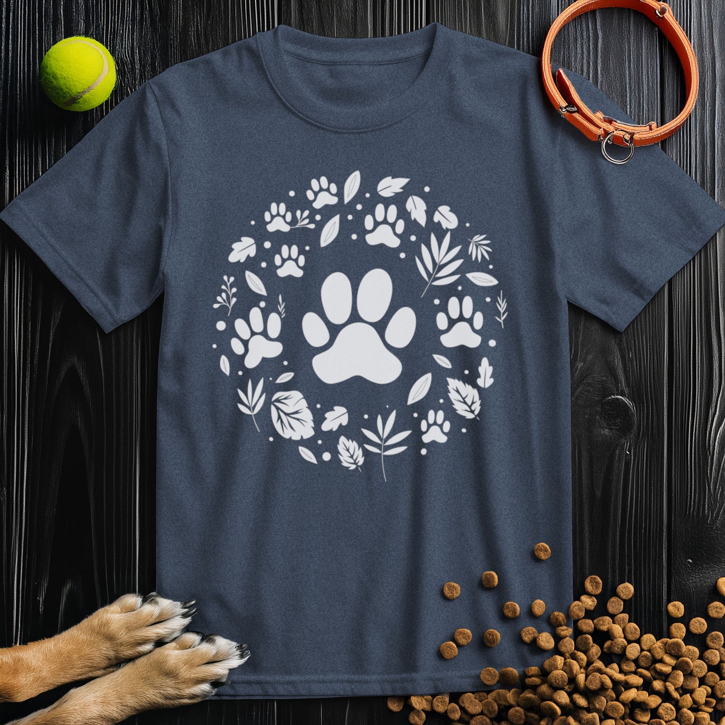 Nature's Paws White Graphic T-Shirt