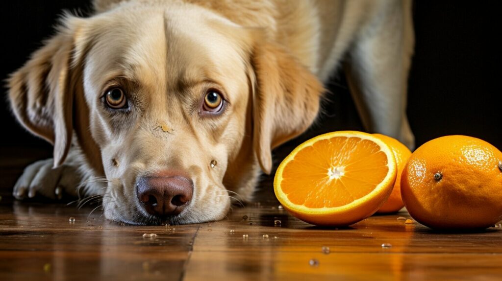 Tangerines and dogs